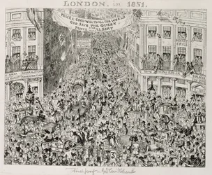 Piccadilly durante la Gran Exposición, 1851
